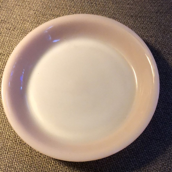 Fire King Pie Plate Pie Dish Peach Lusterware vintage milk glass pie plate 9" - Picture 3 of 4